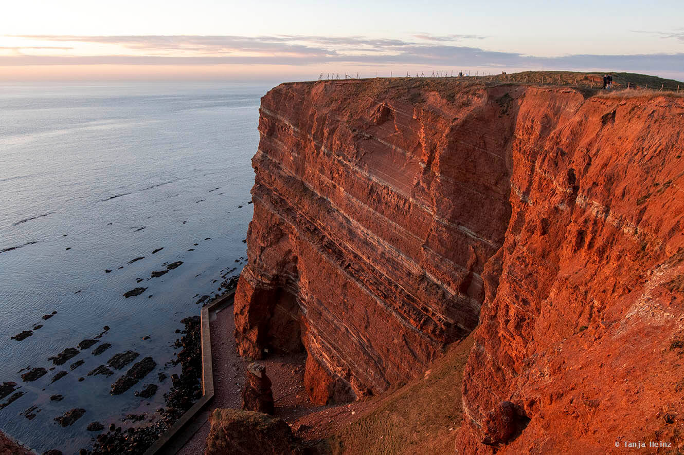 Sonnenuntergang auf Helgoland