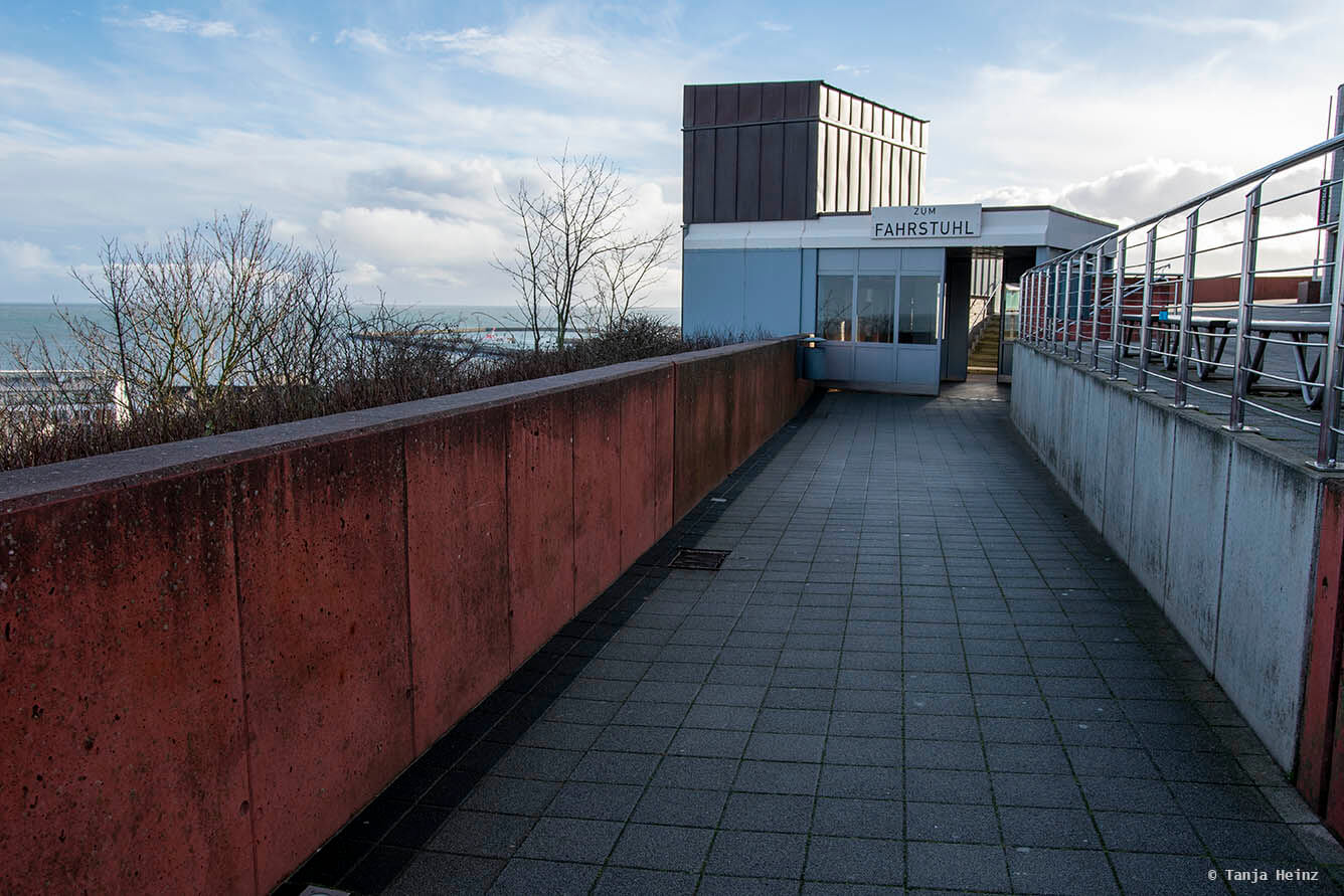 Aufzug auf Helgoland