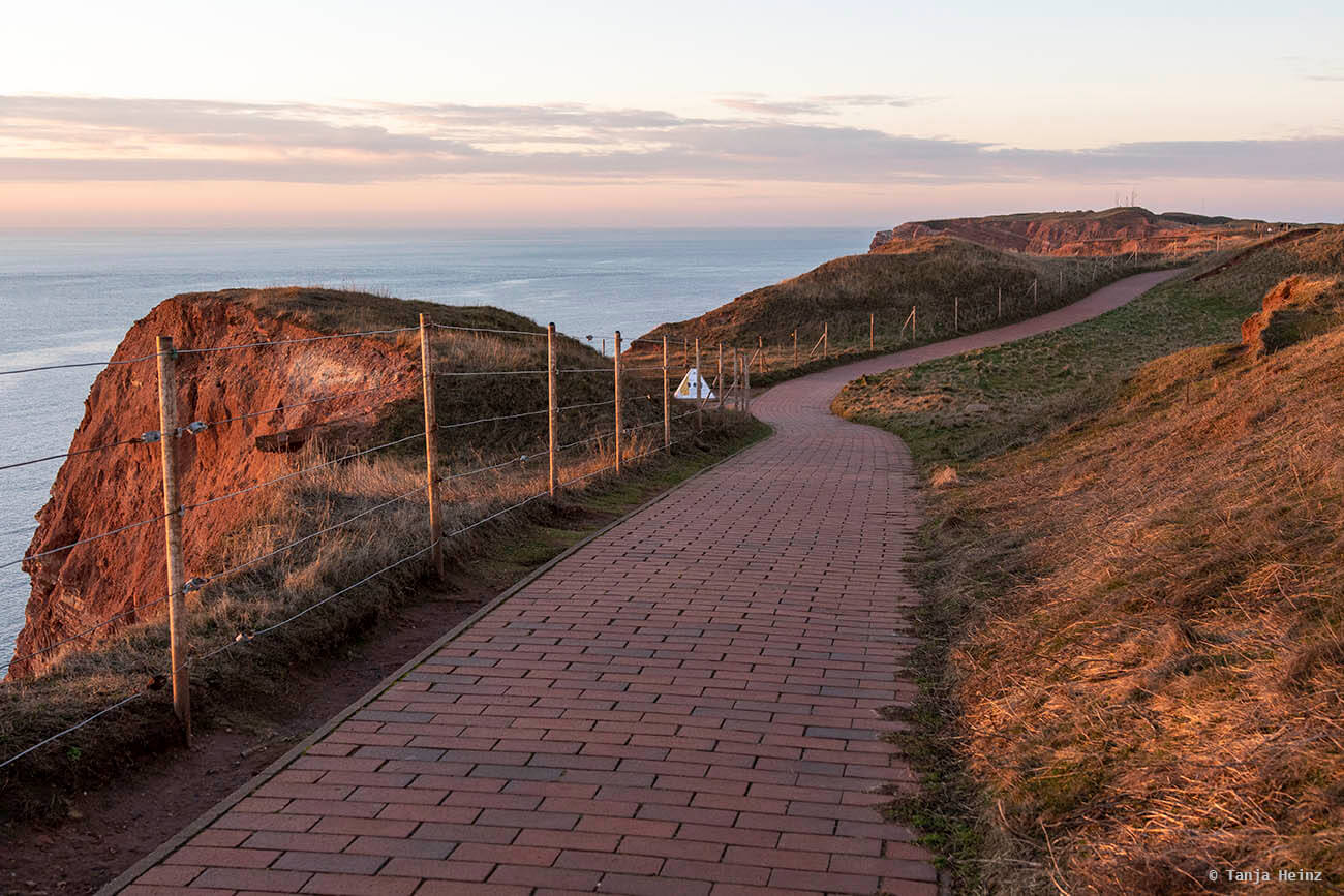 Spaziergang auf Helgoland