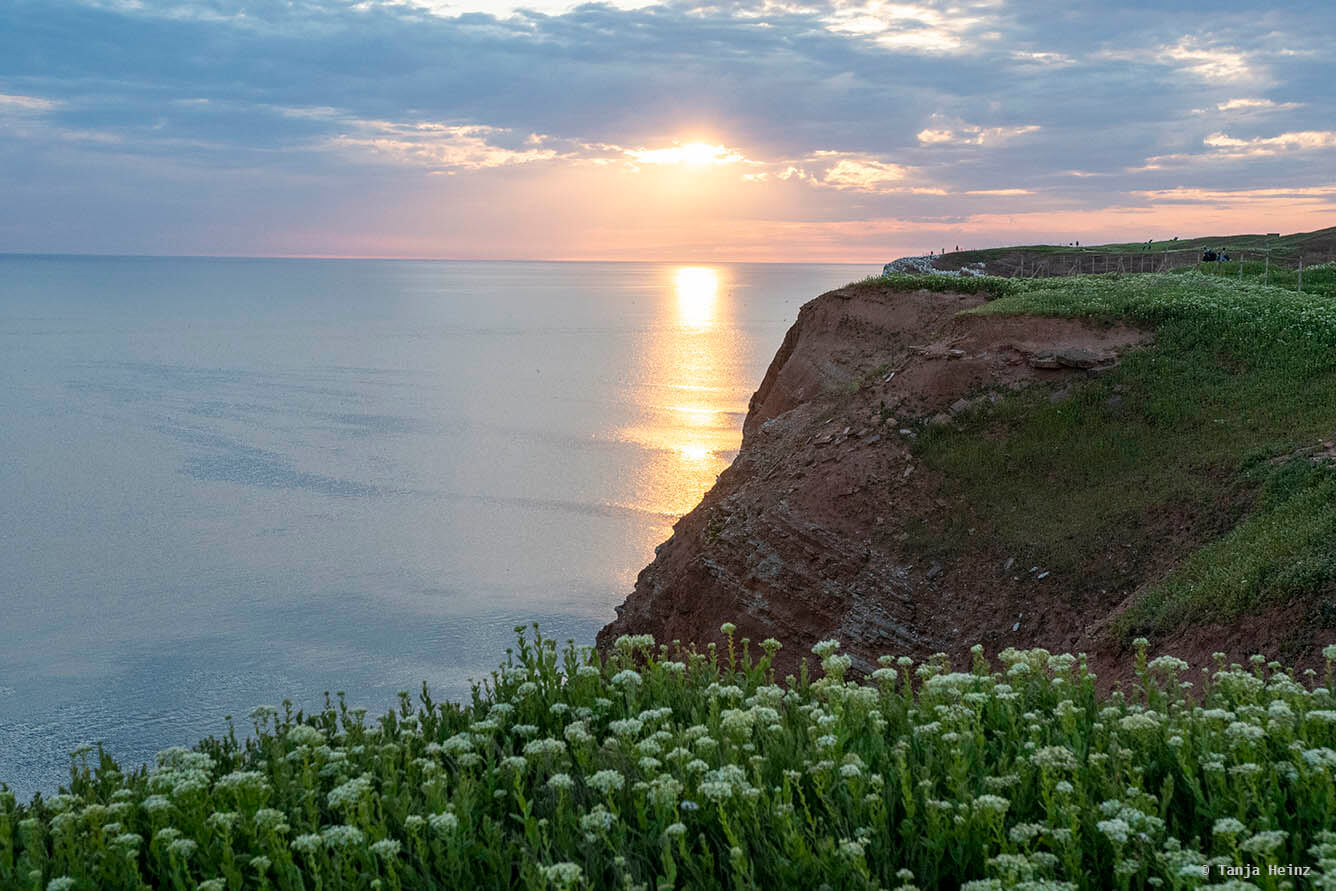 Sonnenuntergang auf Helgoland