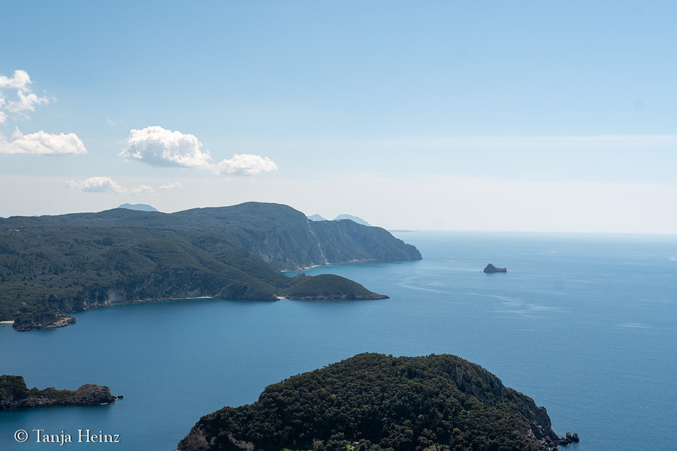 Aussicht aufs Meer auf Korfu